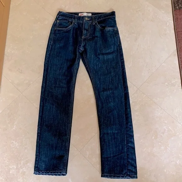 LEVI’S. 511 Slim five pocket blue denim Jeans. 16R. L28XW28. Unisex. - Picture 2 of 16